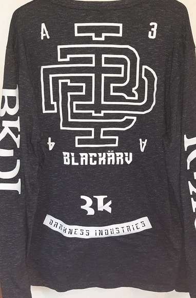 Blackarv Québec designer long sleeve shirt charcoal XXL - Picture 4 of 4